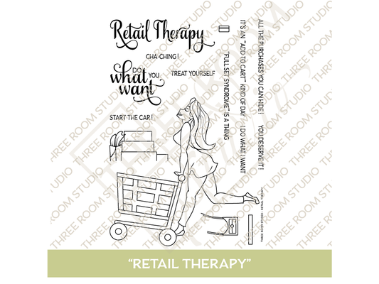 "Retail Therapy" Clear Stamp Set