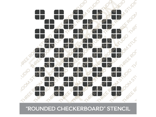 "Rounded Checkerboard" Stencil