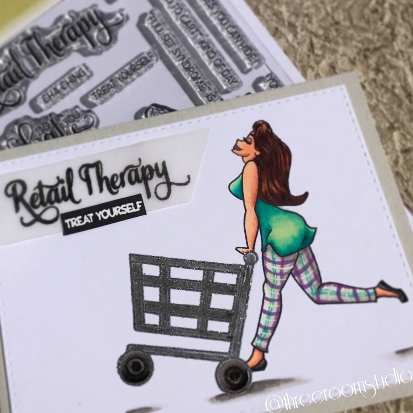 "Retail Therapy" Clear Stamp Set