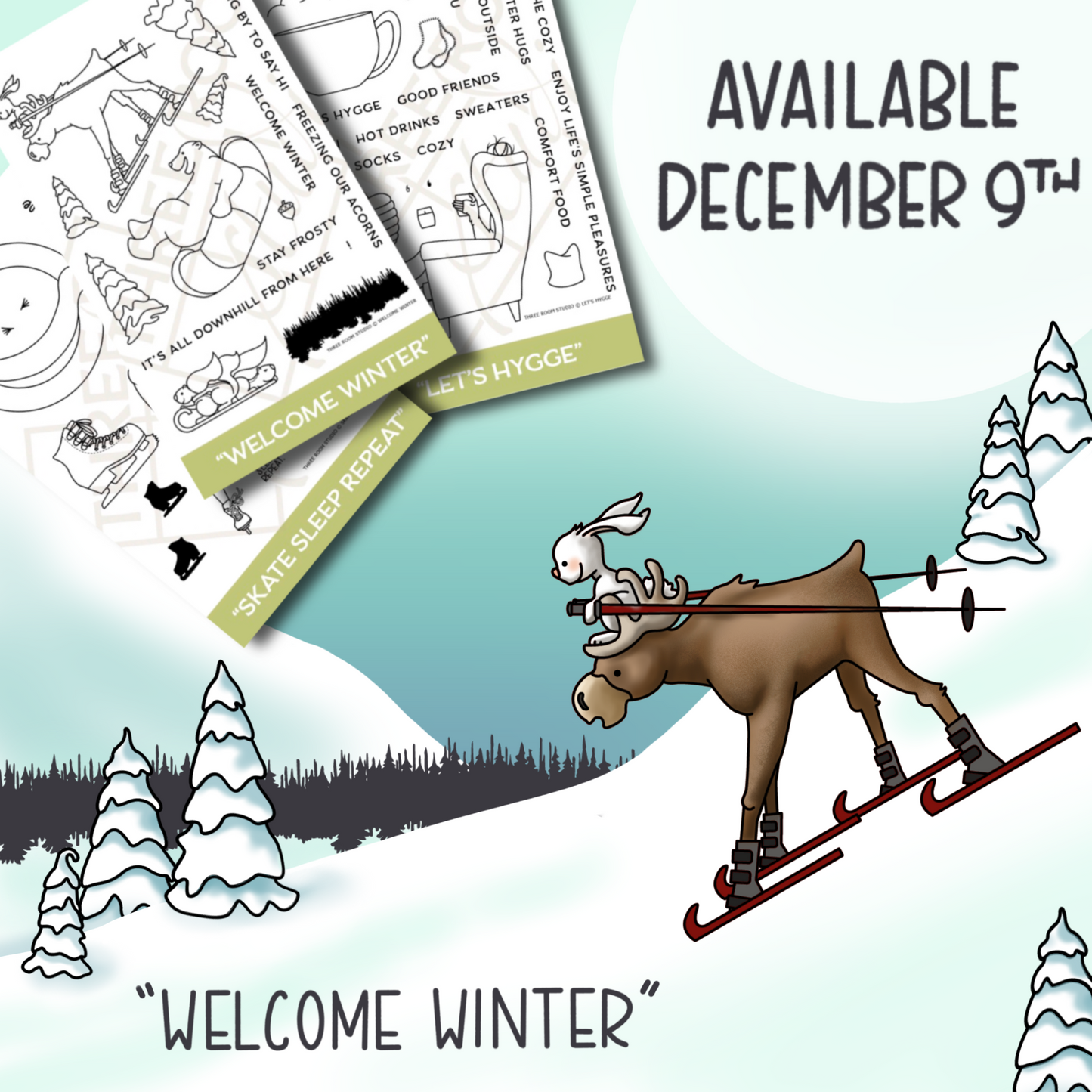 "Welcome Winter" Clear Stamp Set